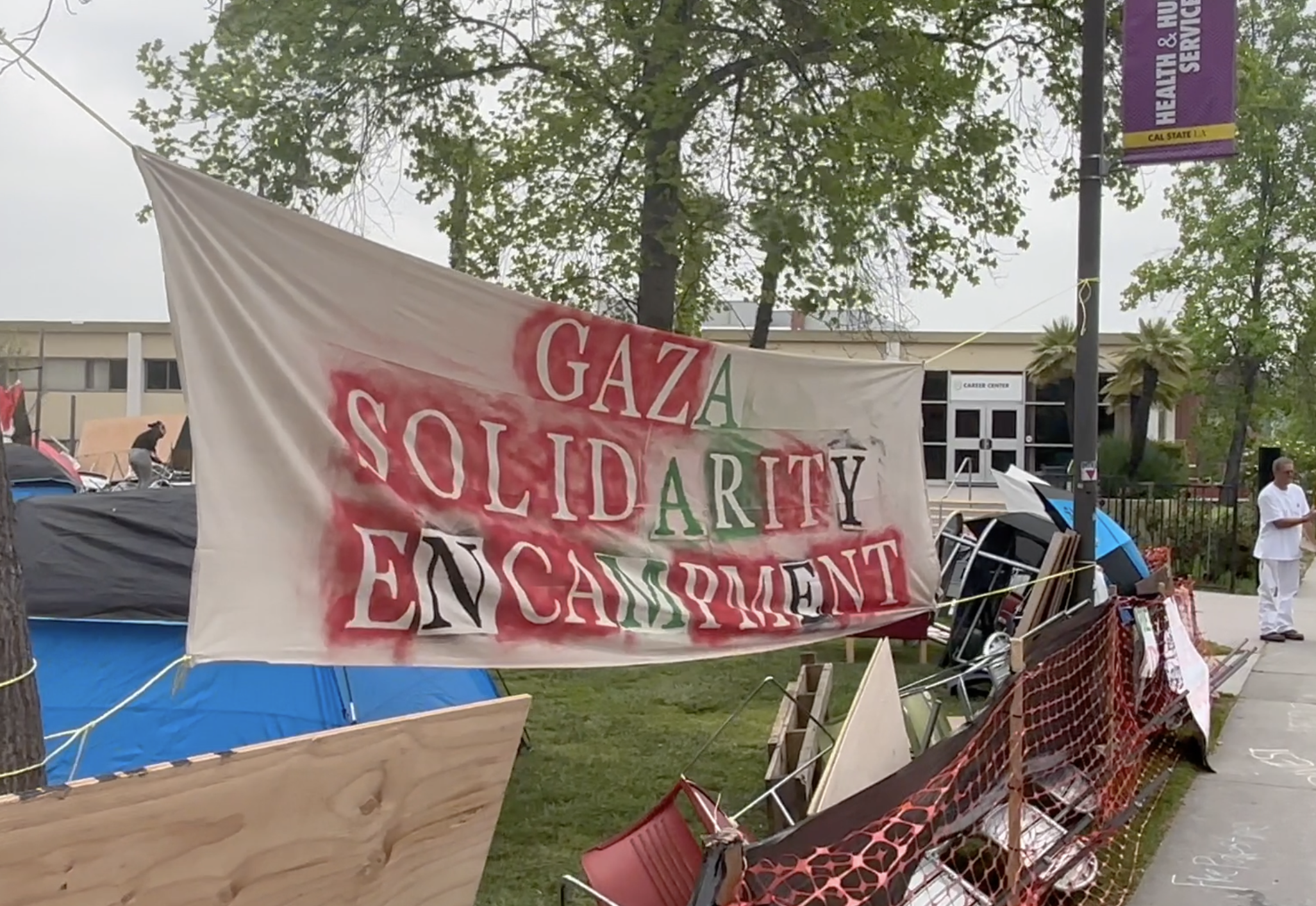 Cal State LA  Students  Launch Free Gaza Encampment